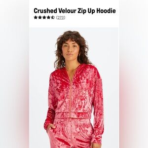Fabletics Crushed Velour Hoodie & Leggings - Worn Once